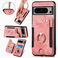 Funda Silicona Goma de Cuero Carcasa SD1 para Google Pixel 6a 5G Purpura Claro