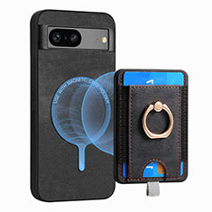 Funda Silicona Goma de Cuero Carcasa SD1 para Google Pixel 7 5G Negro