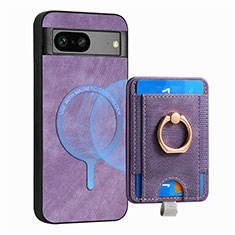 Funda Silicona Goma de Cuero Carcasa SD1 para Google Pixel 7 5G Purpura Claro