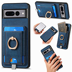 Funda Silicona Goma de Cuero Carcasa SD1 para Google Pixel 7 Pro 5G Azul