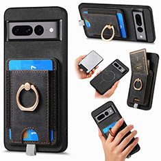 Funda Silicona Goma de Cuero Carcasa SD1 para Google Pixel 7 Pro 5G Negro