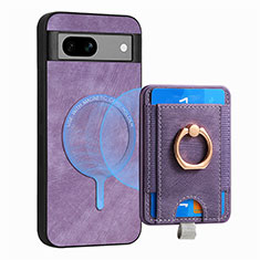 Funda Silicona Goma de Cuero Carcasa SD1 para Google Pixel 7a 5G Purpura Claro