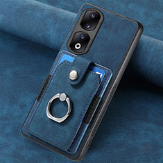 Funda Silicona Goma de Cuero Carcasa SD1 para Huawei Honor 90 Pro 5G Azul