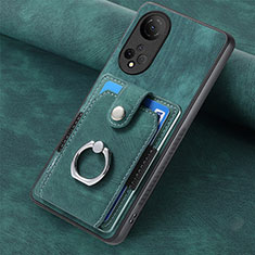 Funda Silicona Goma de Cuero Carcasa SD1 para Huawei Honor X7 Verde