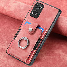 Funda Silicona Goma de Cuero Carcasa SD1 para Oppo A36 Rosa