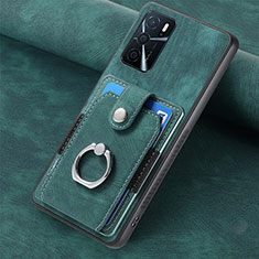 Funda Silicona Goma de Cuero Carcasa SD1 para Oppo A54s Verde