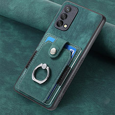 Funda Silicona Goma de Cuero Carcasa SD1 para Oppo A74 4G Verde