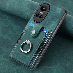 Funda Silicona Goma de Cuero Carcasa SD1 para Oppo Reno10 Pro 5G Verde