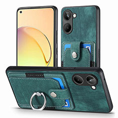 Funda Silicona Goma de Cuero Carcasa SD1 para Realme 10 4G Verde