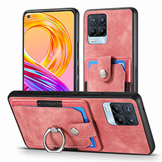 Funda Silicona Goma de Cuero Carcasa SD1 para Realme 8 4G Rosa