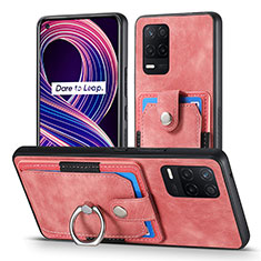 Funda Silicona Goma de Cuero Carcasa SD1 para Realme 8 5G Rosa