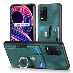 Funda Silicona Goma de Cuero Carcasa SD1 para Realme 8 5G Verde