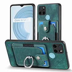 Funda Silicona Goma de Cuero Carcasa SD1 para Realme C21Y Verde