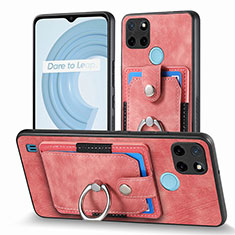 Funda Silicona Goma de Cuero Carcasa SD1 para Realme C25Y India Rosa