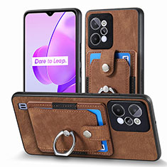 Funda Silicona Goma de Cuero Carcasa SD1 para Realme C31 Marron