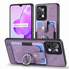 Funda Silicona Goma de Cuero Carcasa SD1 para Realme C31 Purpura Claro