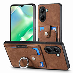 Funda Silicona Goma de Cuero Carcasa SD1 para Realme C33 (2023) Marron