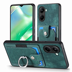 Funda Silicona Goma de Cuero Carcasa SD1 para Realme C33 Verde