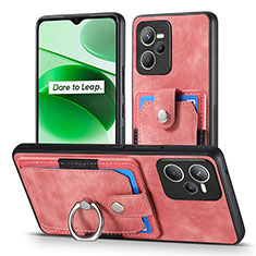 Funda Silicona Goma de Cuero Carcasa SD1 para Realme C35 Rosa