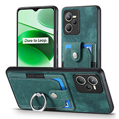 Funda Silicona Goma de Cuero Carcasa SD1 para Realme C35 Verde