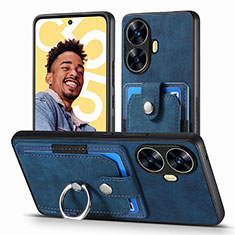 Funda Silicona Goma de Cuero Carcasa SD1 para Realme C55 Azul