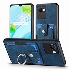 Funda Silicona Goma de Cuero Carcasa SD1 para Realme Narzo 50i Prime Azul