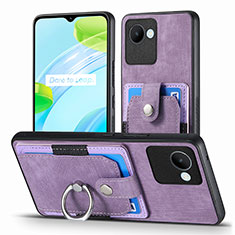 Funda Silicona Goma de Cuero Carcasa SD1 para Realme Narzo 50i Prime Purpura Claro