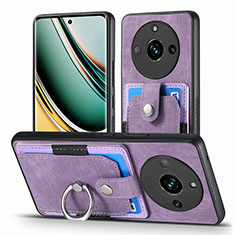 Funda Silicona Goma de Cuero Carcasa SD1 para Realme Narzo 60 Pro 5G Purpura Claro