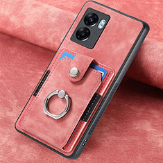 Funda Silicona Goma de Cuero Carcasa SD1 para Realme V23i 5G Rosa