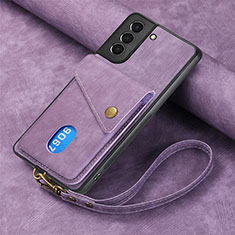 Funda Silicona Goma de Cuero Carcasa SD1 para Samsung Galaxy S25 5G Purpura Claro