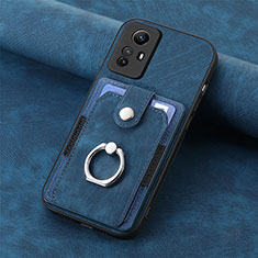 Funda Silicona Goma de Cuero Carcasa SD1 para Xiaomi Redmi Note 12S Azul