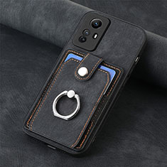 Funda Silicona Goma de Cuero Carcasa SD1 para Xiaomi Redmi Note 12S Negro