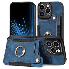 Funda Silicona Goma de Cuero Carcasa SD10 para Apple iPhone 13 Pro Azul