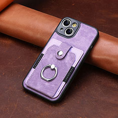 Funda Silicona Goma de Cuero Carcasa SD10 para Apple iPhone 13 Purpura Claro