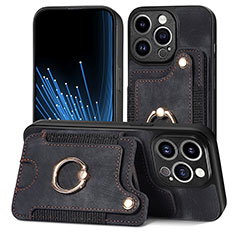 Funda Silicona Goma de Cuero Carcasa SD10 para Apple iPhone 16 Pro Max Negro