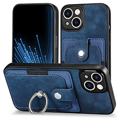 Funda Silicona Goma de Cuero Carcasa SD11 para Apple iPhone 15 Plus Azul