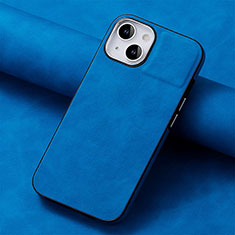 Funda Silicona Goma de Cuero Carcasa SD13 para Apple iPhone 14 Azul