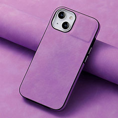 Funda Silicona Goma de Cuero Carcasa SD13 para Apple iPhone 14 Purpura Claro