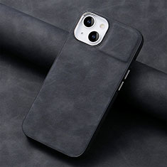 Funda Silicona Goma de Cuero Carcasa SD13 para Apple iPhone 15 Negro