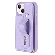 Funda Silicona Goma de Cuero Carcasa SD14 para Apple iPhone 13 Morado