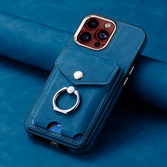 Funda Silicona Goma de Cuero Carcasa SD15 para Apple iPhone 13 Pro Azul