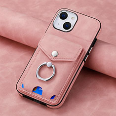 Funda Silicona Goma de Cuero Carcasa SD15 para Apple iPhone 13 Rosa