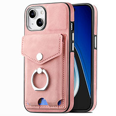 Funda Silicona Goma de Cuero Carcasa SD16 para Apple iPhone 13 Rosa