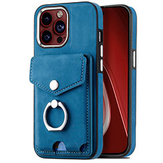 Funda Silicona Goma de Cuero Carcasa SD16 para Apple iPhone 14 Pro Max Azul