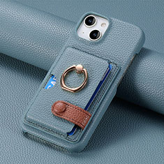 Funda Silicona Goma de Cuero Carcasa SD17 para Apple iPhone 13 Azul