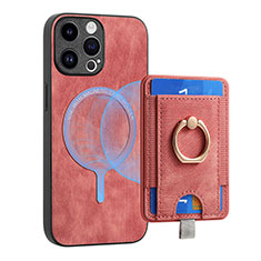 Funda Silicona Goma de Cuero Carcasa SD17 para Apple iPhone 15 Pro Rosa