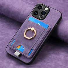 Funda Silicona Goma de Cuero Carcasa SD18 para Apple iPhone 16 Pro Max Purpura Claro