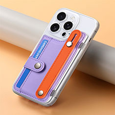 Funda Silicona Goma de Cuero Carcasa SD19 para Apple iPhone 15 Pro Purpura Claro