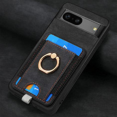 Funda Silicona Goma de Cuero Carcasa SD2 para Google Pixel 7 5G Negro