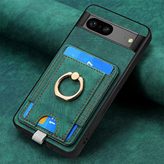 Funda Silicona Goma de Cuero Carcasa SD2 para Google Pixel 7 5G Verde